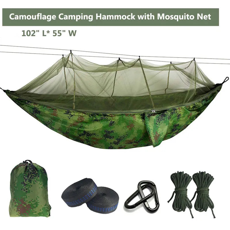 Ultralight Mosquito Net Parachute Hammock With Anti-Mosquito