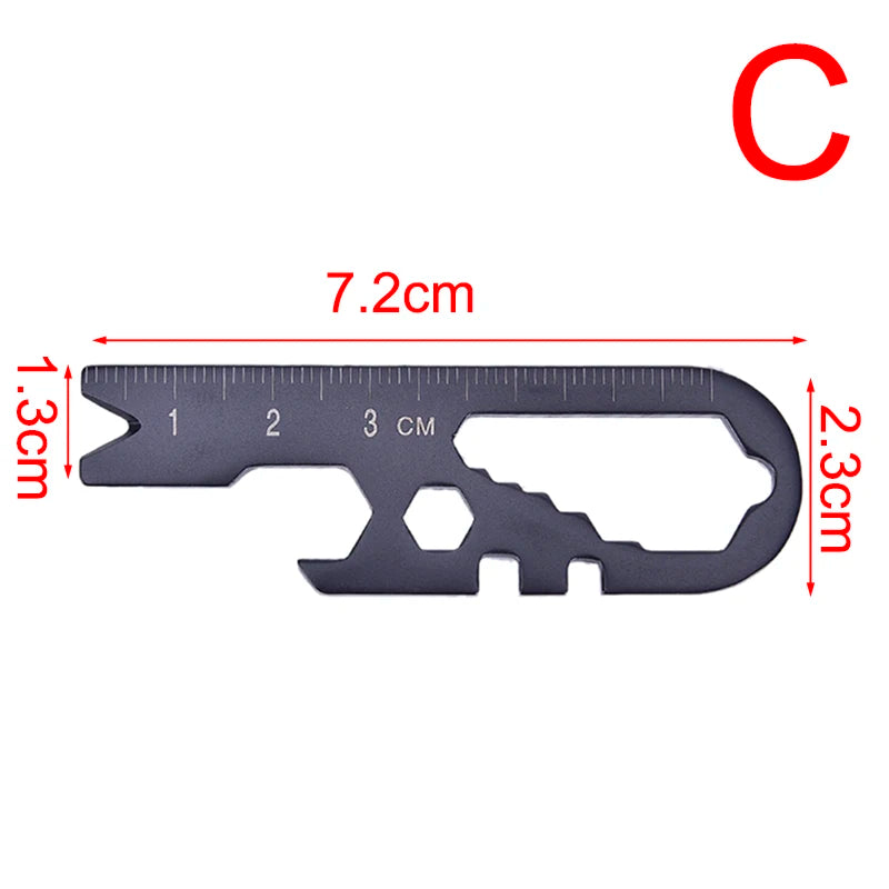 Multitools EDC Stainless Steel Keychain Outdoor Bottle Opener Multitool