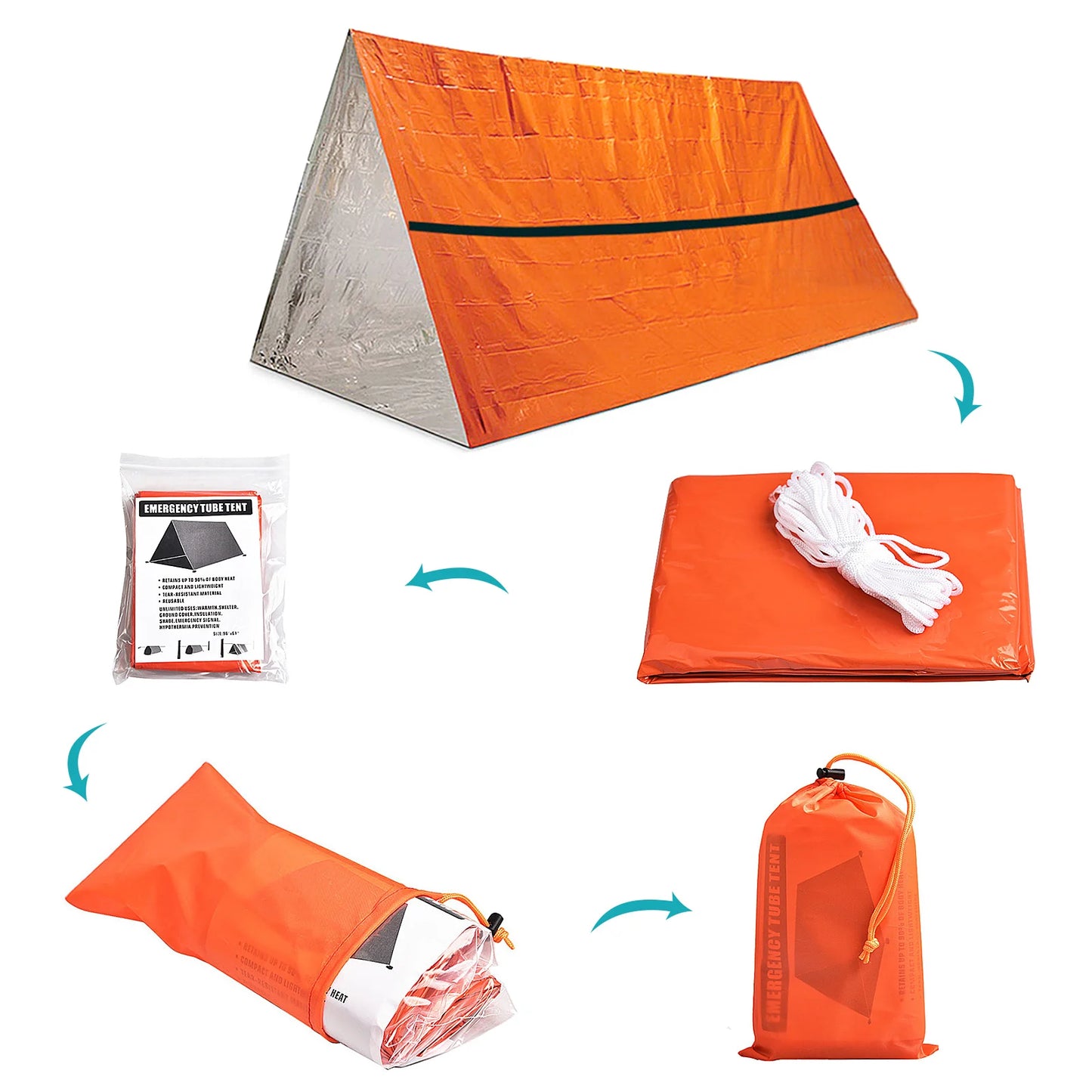 Outdoor Waterproof Emergency Survival Tent Shelter