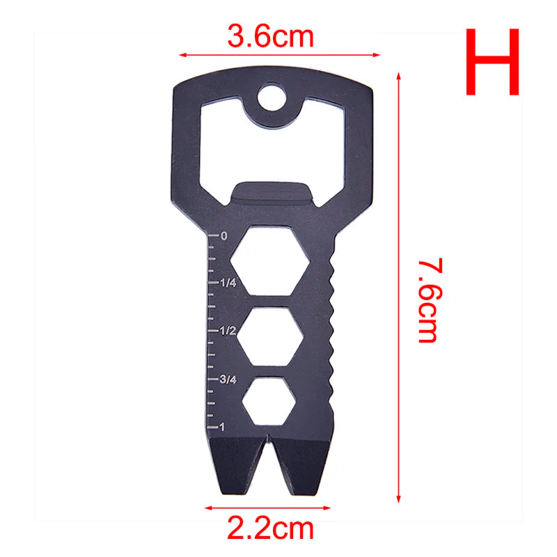 Multitools EDC Stainless Steel Keychain Outdoor Bottle Opener Multitool