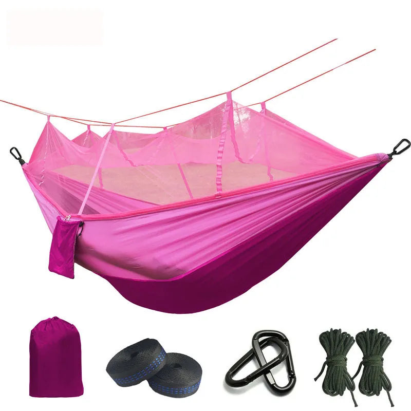 Ultralight Mosquito Net Parachute Hammock With Anti-Mosquito